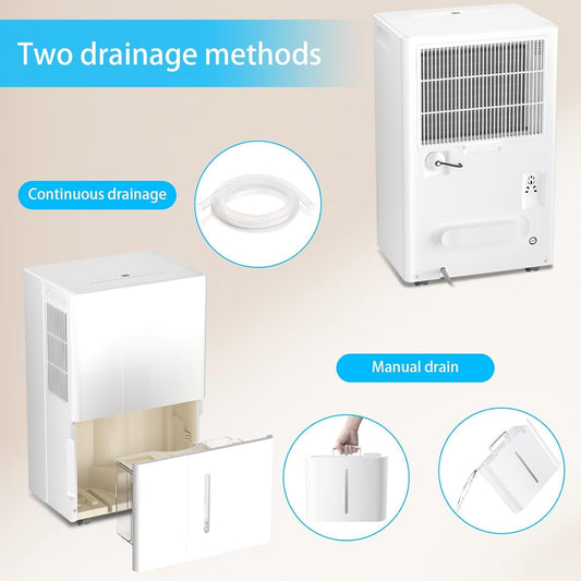 Portable Dehumidfier, 35 Pints/Day Air Filters, Auto Defrosting Low noise with LED display Timer