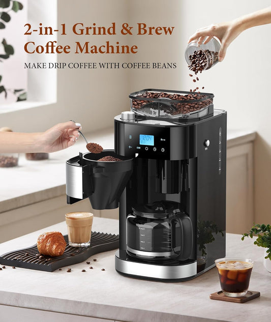 10-Cup Drip Coffee Maker with Grinder CM8025