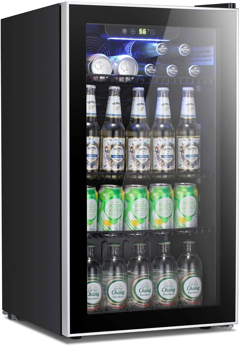 Kissair 3.2 Cubic Feet Mini Fridge Beverage Air Refrigerator Digital T –  agluckyshop