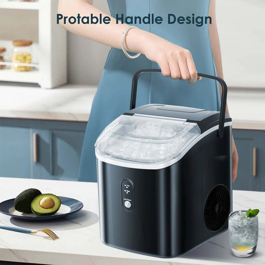 Aglucky  Nugget Ice Maker Countertop, 33lbs/24H, Self-Cleaning Function, Portable Ice Machine for Home/Office/Party agluckyshop