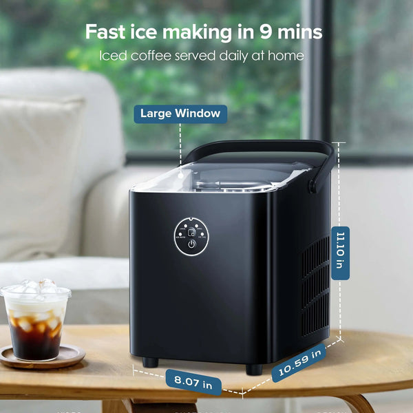 KISSAIR Portable Ice Maker Machine, Portable Ice Maker Machine with Ha –  agluckyshop