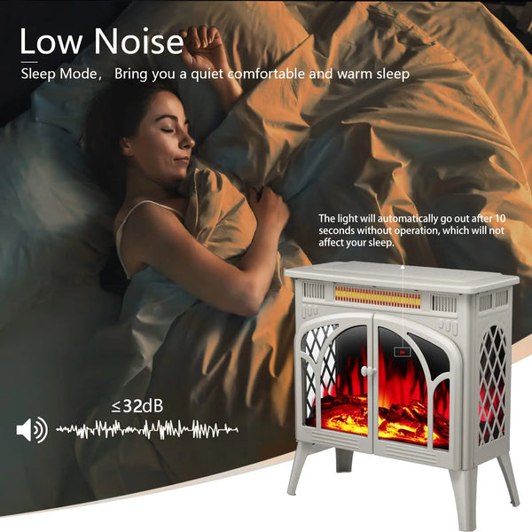 LHRIVER  25 Inch Electric Fireplace Stove Heater