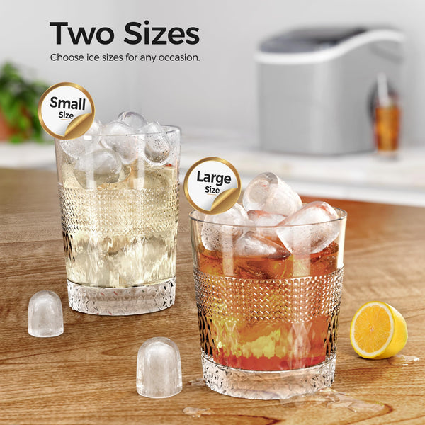 AGLUCKY Ice Makers Countertop with Handle Portable Self Cleaning Perfect for Home