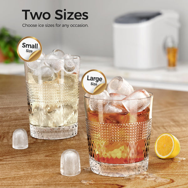 AGLUCKY Ice Makers Countertop with Handle Portable Self Cleaning Perfect for Home