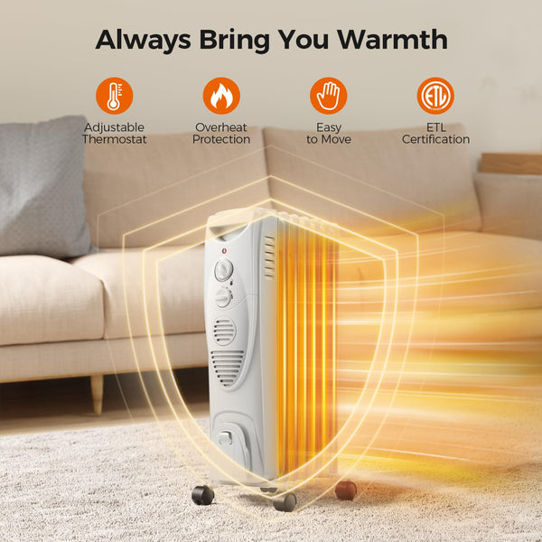 AGLUCKY Portable Electric Radiator Heater 3615