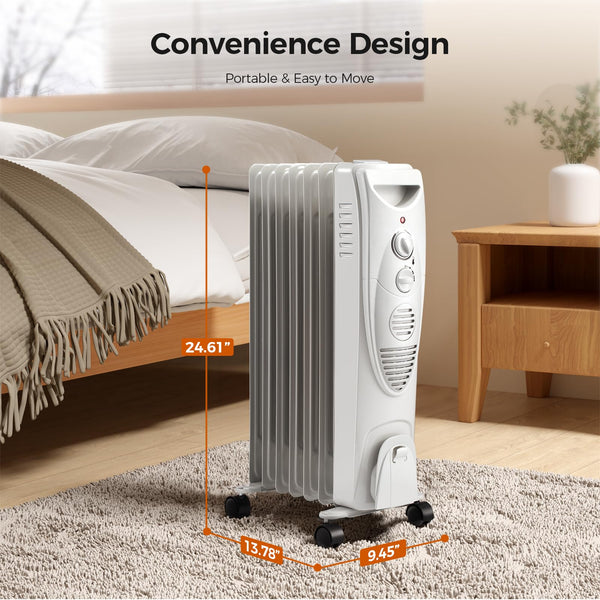 AGLUCKY Portable Electric Radiator Heater 3615