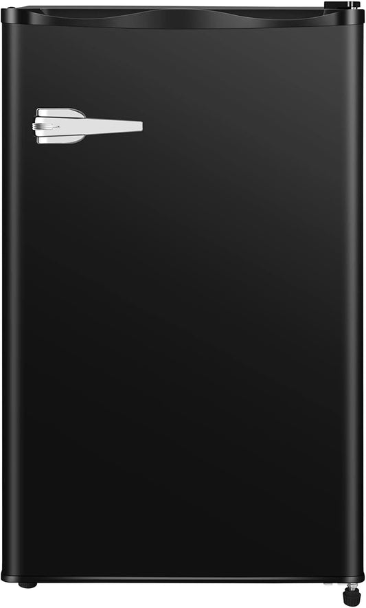 AGLUCKY Mini Upright Freezer -3.0 cu.ft Compact freezer with Removable Shelves (Black,White,Red)