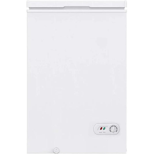 3.5 Cubic Feet Chest Freezer with 2 Removable Baskets Free Standing Top open Door Compact Freezer with Adjustable Temperature for Home/Kitchen/Office/Bar (3.5 Cubic Feet, Black)