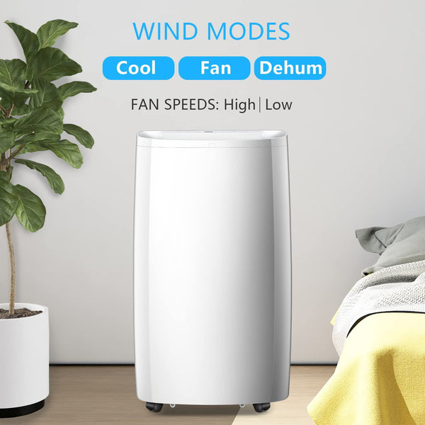 KISSAIR 10200 BTU （14000 BTU ASHRAE） Air Conditioner, Portable Air Conditioner/Portable AC for Home