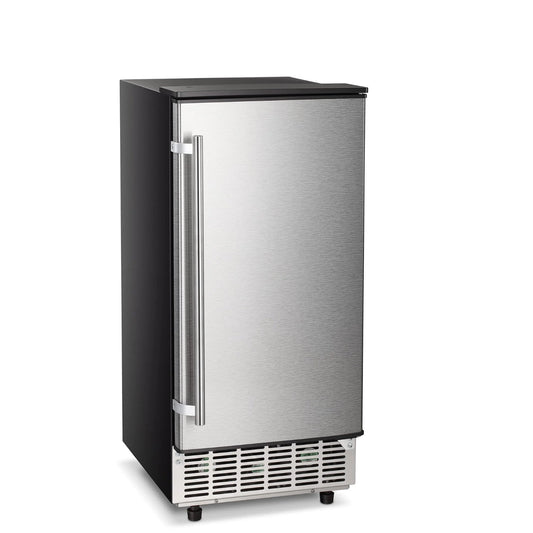 Commercial Ice Maker Machine, 80 lbs/24H Ice Cube Maker Machine with 25 lbs Ice Bin