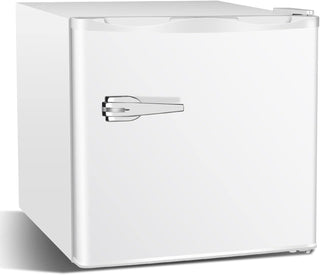 Aglucky Mini Upright Freezer 1.2 Cu.ft Compact freezer with Removable Shelves (Black,White,Red)