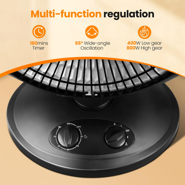 AGLUCKY Oscillating Parabolic Space Heater R5315