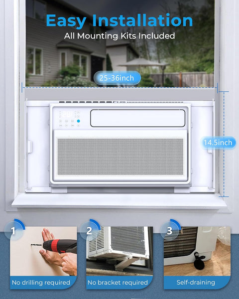 12000BTU Smart Inverter Window Air Conditioner