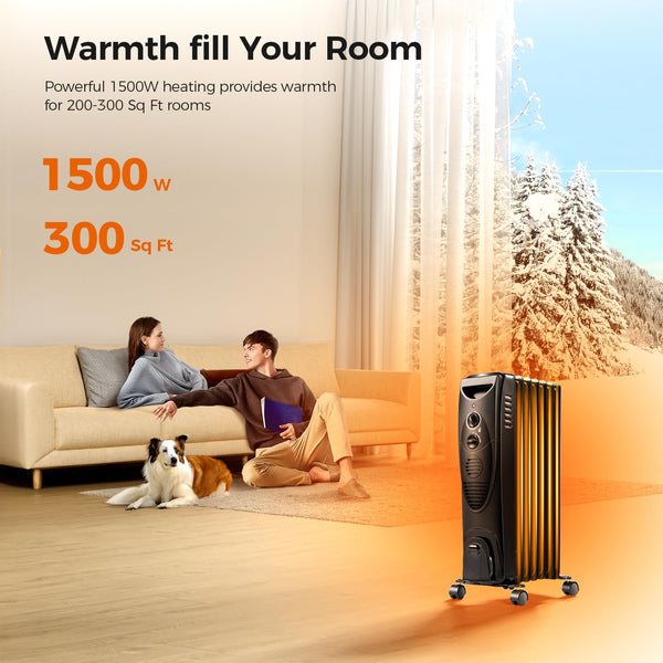 AGLUCKY Portable Electric Radiator Heater 3615