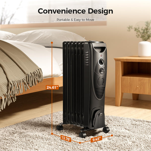 AGLUCKY Portable Electric Radiator Heater 3615