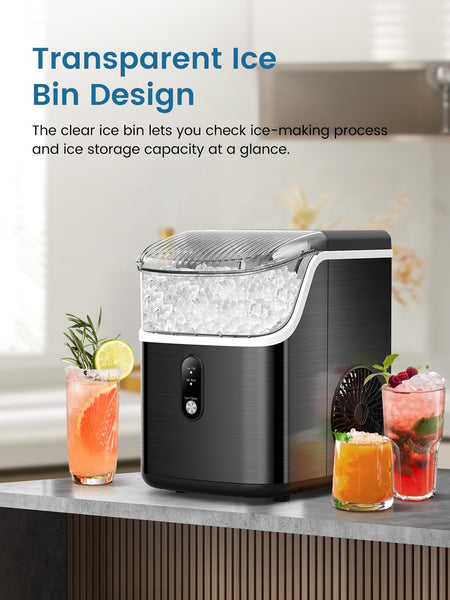 AGLUCKY Nugget Ice Maker Countertop Z5815NB