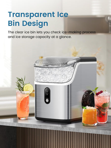 AGLUCKY Nugget Ice Maker Countertop Z5815NB
