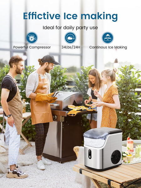 AGLUCKY Nugget Ice Maker Countertop Z5815NB