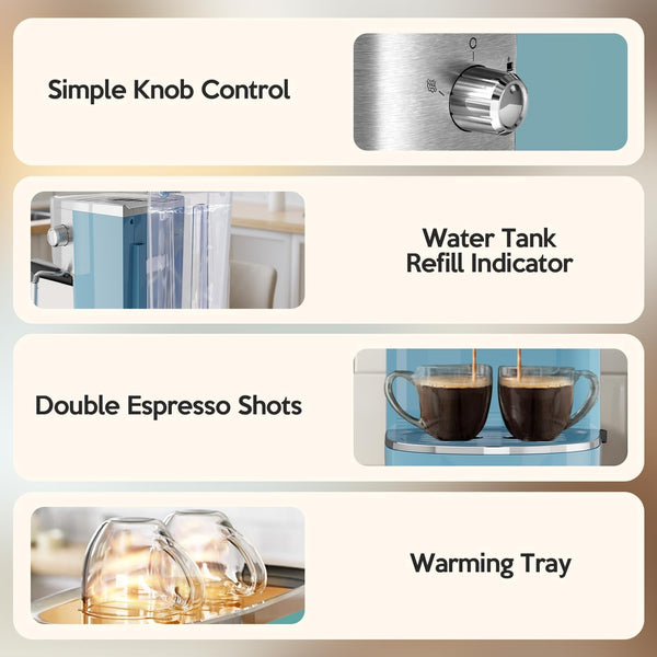 Aglucky Espresso Coffee Maker for Home cm8054