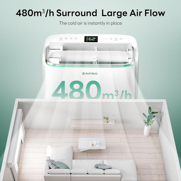 ZAFRO 14,000 BTU (10,000 BTU SACC) Portable Air Conditioners A9092R-10K