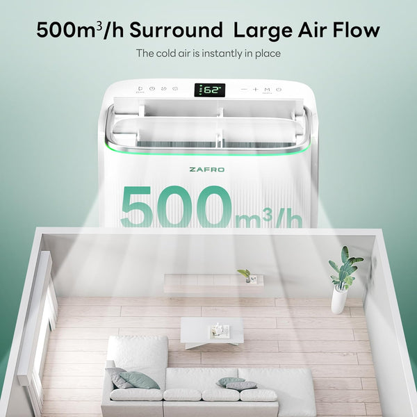 ZAFRO 14,000 BTU (10,000 BTU SACC) Portable Air Conditioners A9092R-10K