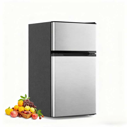 3.2 Cu.Ft Mini Fridge with Freezer, Double Door Compact Refrigerator 58087RRE0