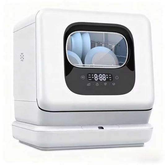 AGLUCKY Portable Dishwasher Machine, Portable Dishwasher  DW8306-WHITE