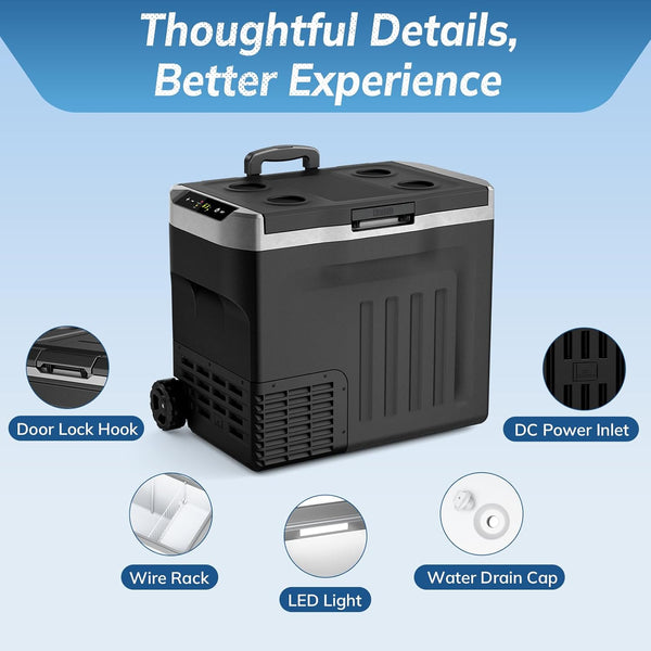 Aglucky 12 Volt Car Fridge 58040RVR0