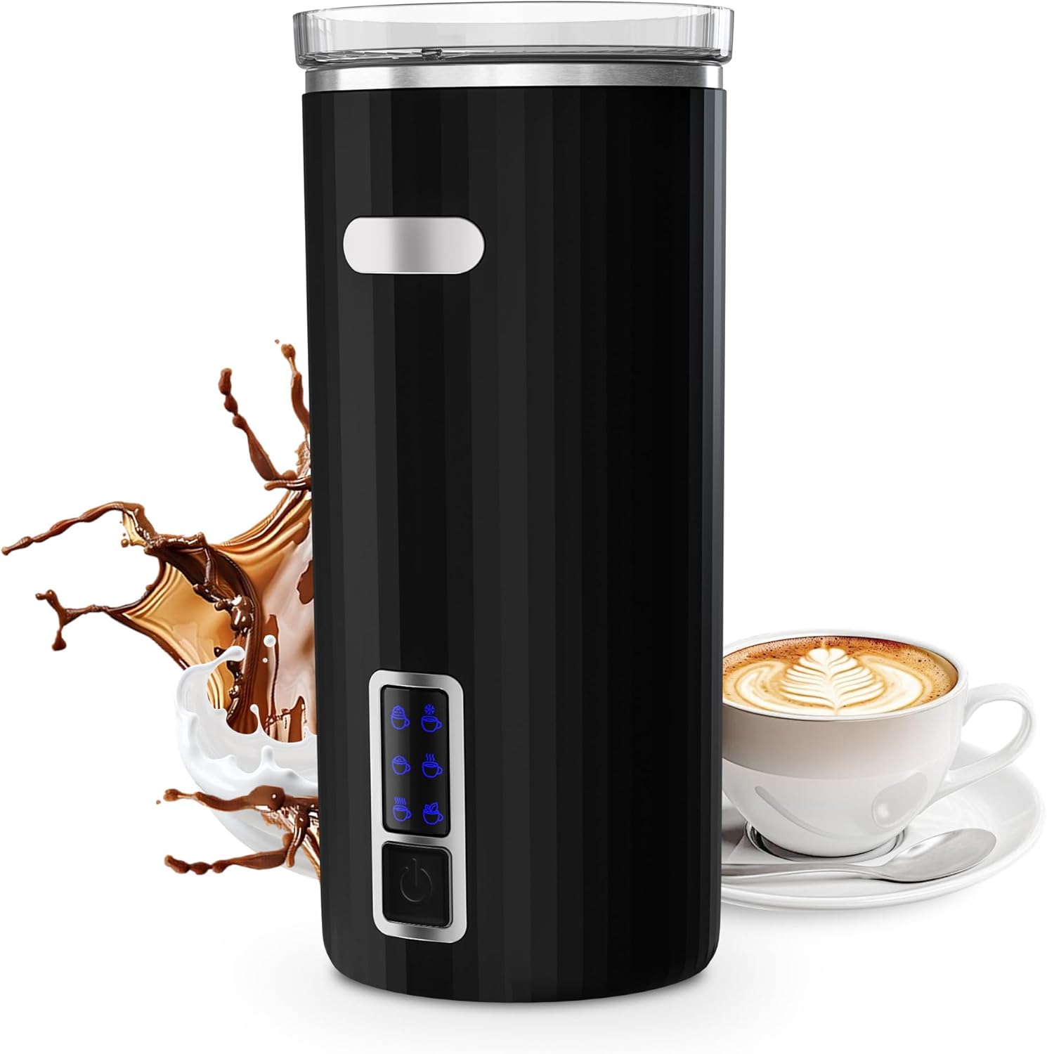6-in-1 Electric Milk Frother with Stainless Steel Inner Tank 29108KMI0