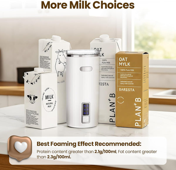 6-in-1 Electric Milk Frother with Stainless Steel Inner Tank 29108KMI0