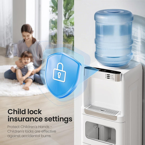 Aglucky Water Cooler Dispenser with Ice Maker