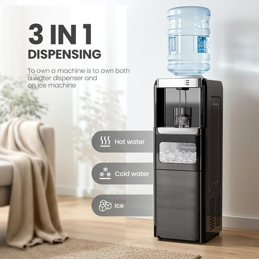 Aglucky Water Cooler Dispenser with Ice Maker
