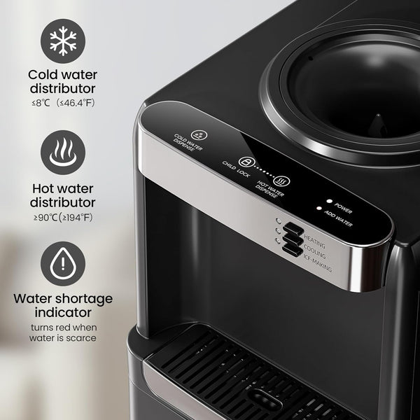 Aglucky Water Cooler Dispenser with Ice Maker