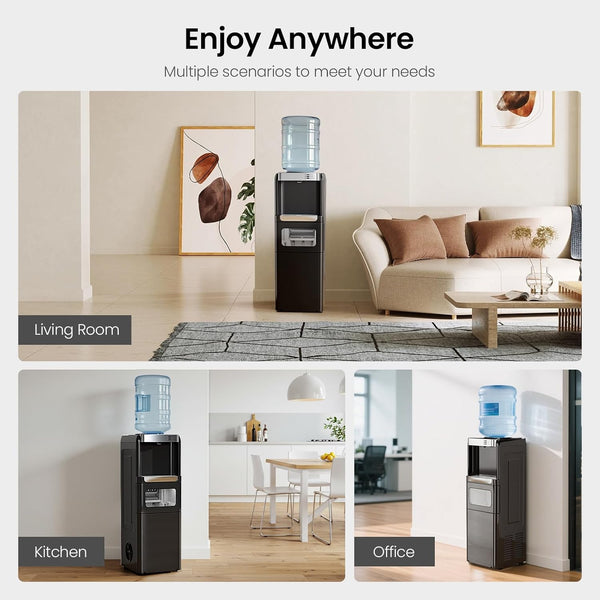 Aglucky Water Cooler Dispenser with Ice Maker