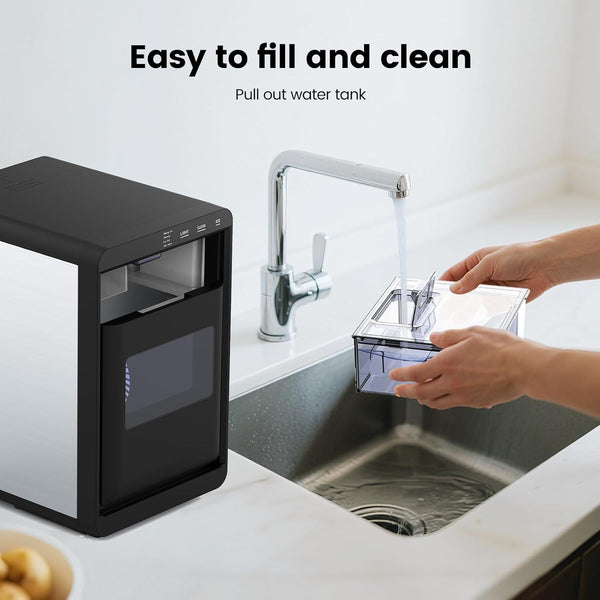 Nugget Ice Makers Countertop, 44Lbs/24H Crushed Ice Maker & Pebble Ice Machine 58020RIM0