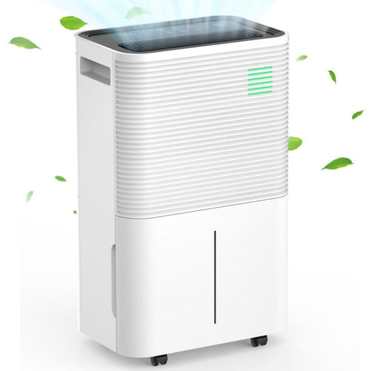 Auseo 45 Pint 3-in-1 Dehumidifier, Portable with Handle and Drain Hose, Ideal for Basement/Bathroom/Laundry Room agluckyshop