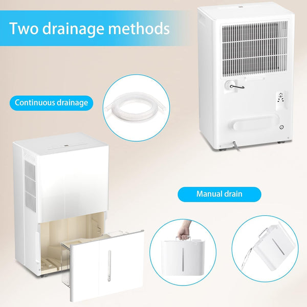 Portable Dehumidfier, 35 Pints/Day Air Filters, Auto Defrosting Low noise with LED display Timer