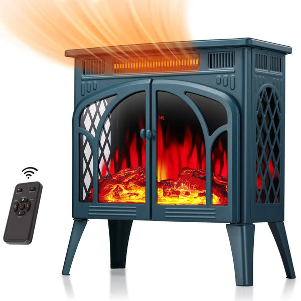 Auseo 25 Inch Electric Fireplace Stove Heater