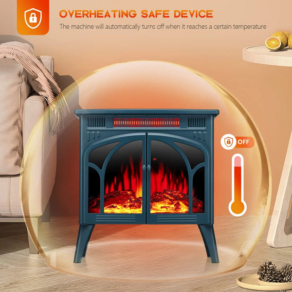 LHRIVER  25 Inch Electric Fireplace Stove Heater