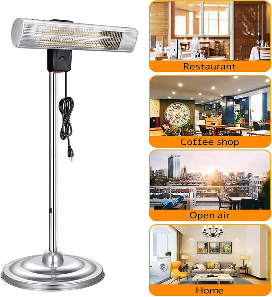 Outdoor Electric Patio Heater|Infrared Heater With Switch Display