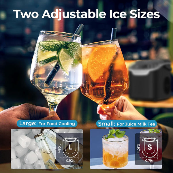 Countertop Ice Maker, 26 lbs/Day ice Production 58012RIM0
