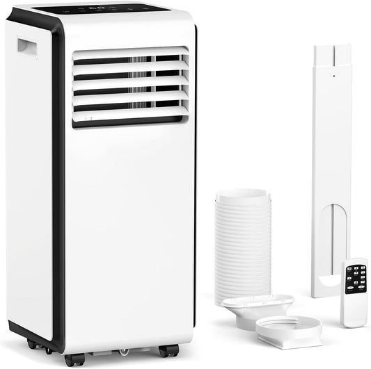 10,000 BTU  Portable Air Conditioners Cool Room Up to 450 Sq.Ft, 4 Modes Portable AC with Remote/LED Display/24Hrs Timer