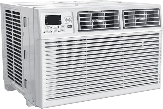 Window Air Conditioner, 8000BTU, Cools up to 350 Sq.Ft. 4 modes, 24H Timer, Remote Control,White