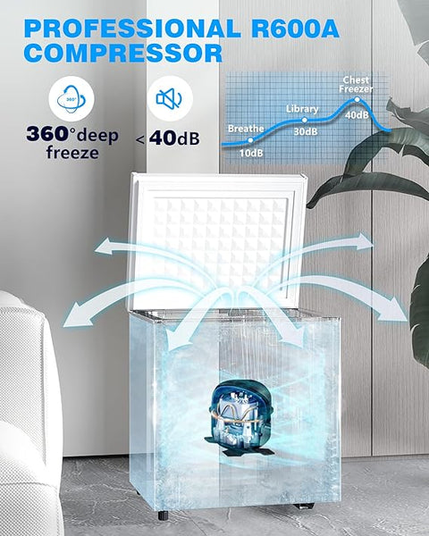Chest Freezer with Removable Basket D5880H