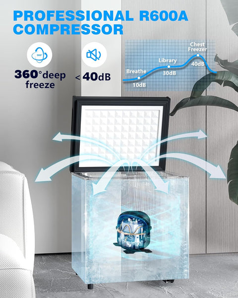Chest Freezer with Removable Basket D5880H