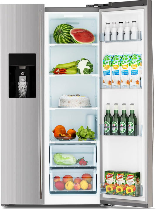 36" Side By Side 20.01 Cu. ft. Refrigerator with Freezer & Ice Maker Included