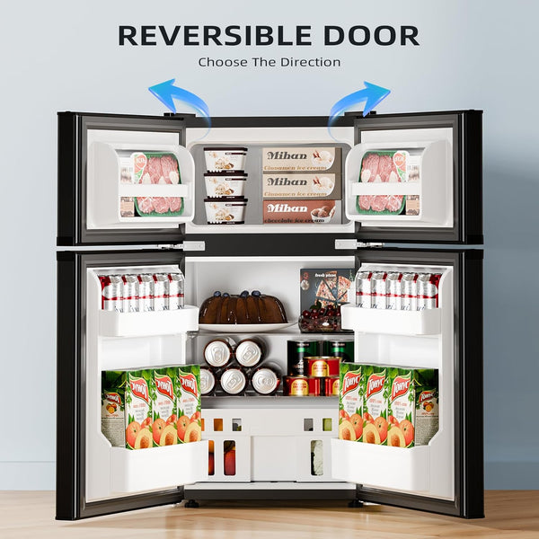 Aglucky 3.2 Cu.Ft,Mini Refrigerator with Freezer F5887