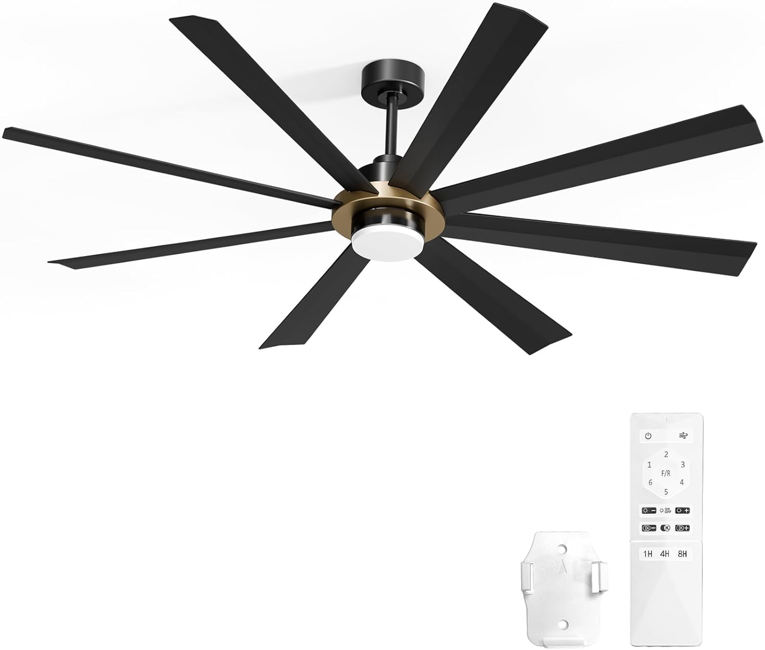 Light Ceiling Fans, 60 inch Low Profile Ceiling Fan with Light and Remote Control, Flush Mount, Reversible, 1-8h Timer, Dimmable, Noiseless