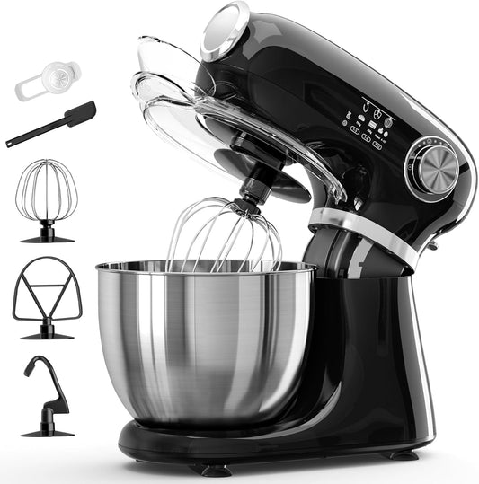 Aglucky Stand Mixer, 5.5-Quart Electric Mixer with 12 Speeds CF3715