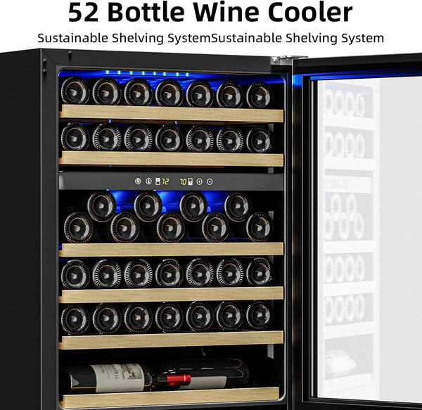 24 Inch Mini Fridge Beverage  Digital Temperature Contro